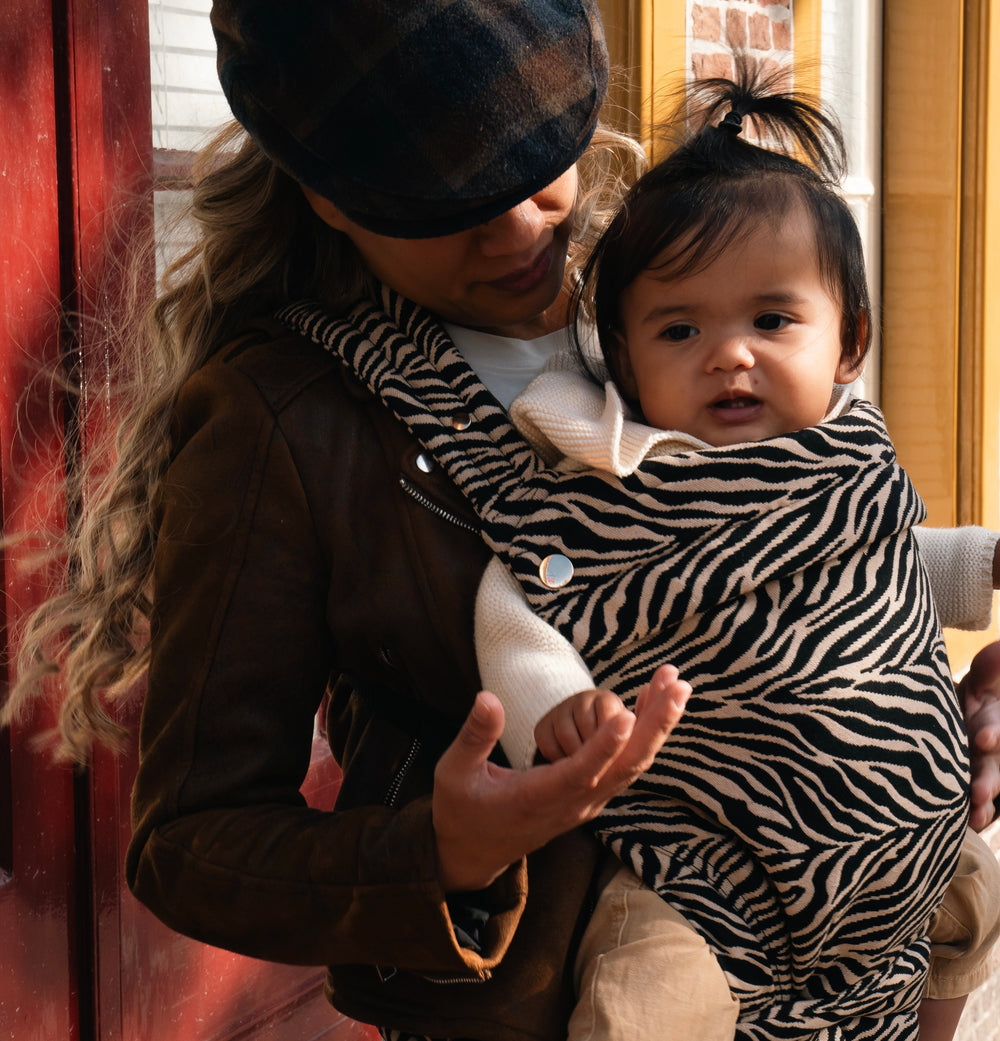 Baby carrier - Zebra Brown